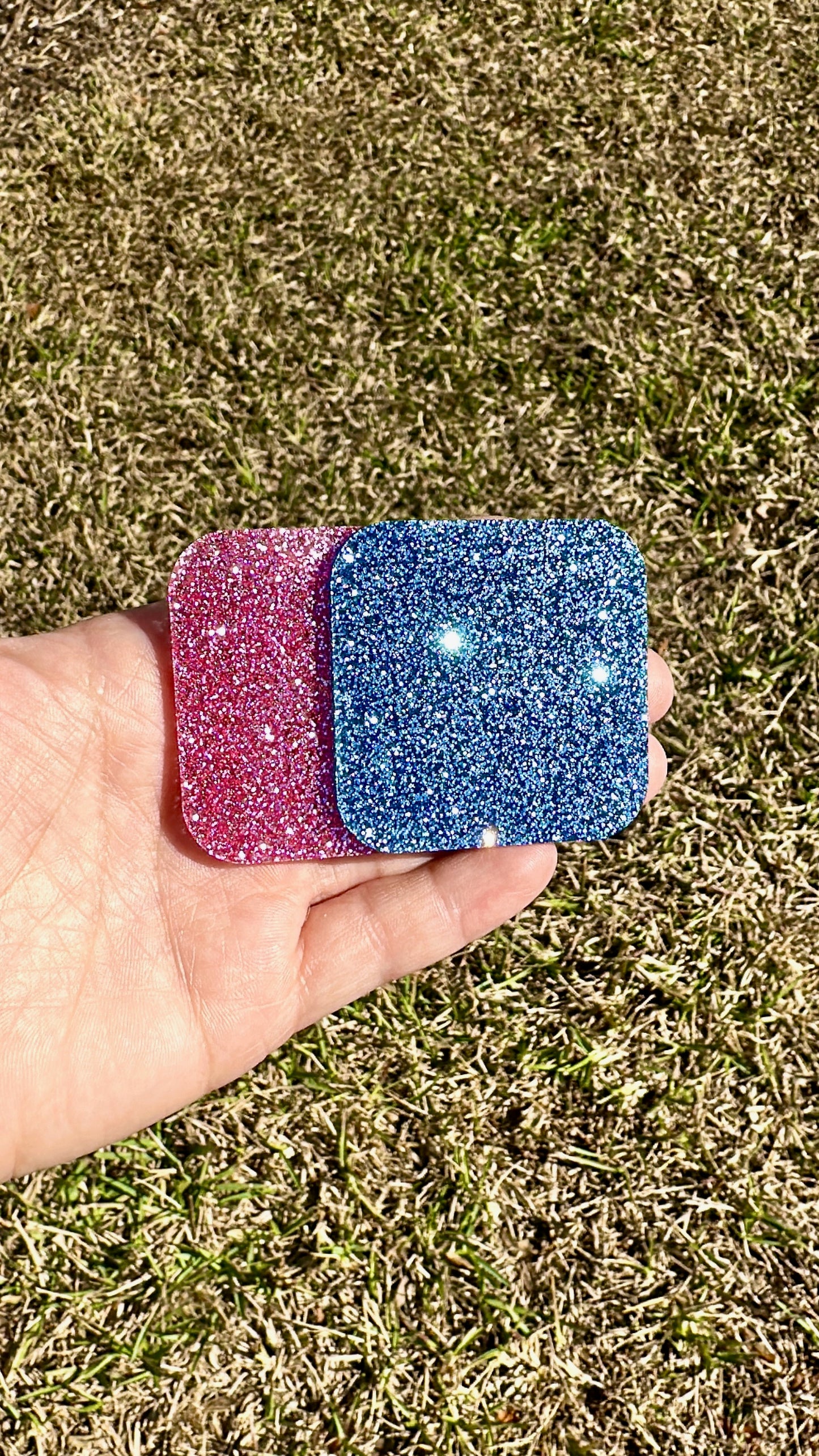 Glitter Acrylic Badge Buddy