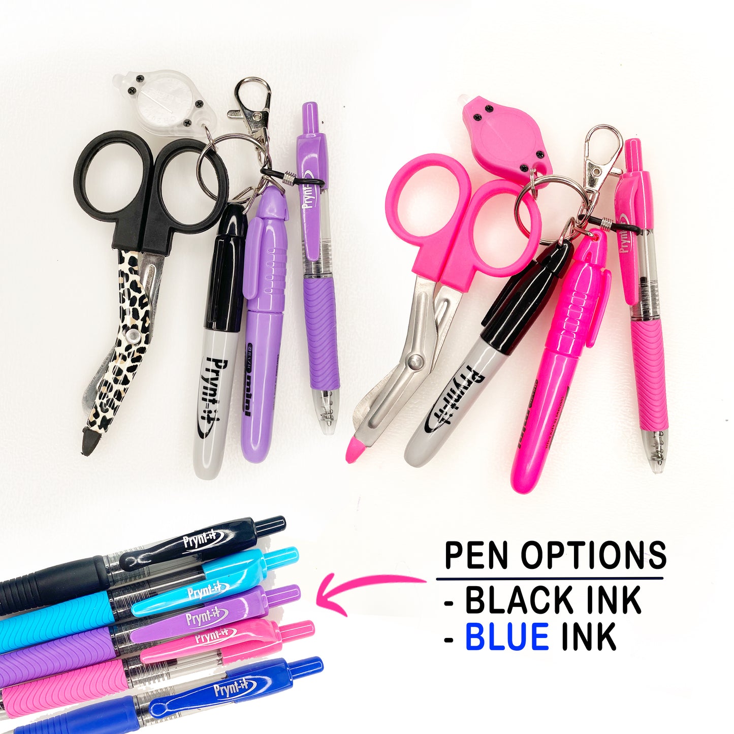Mini Pen and Trauma 4 Mini Shears, Scissors, Nurse Badge Accessories, Gel  Pen, Mini Accessory Nurse, Permanent Marker, Dry Erase Marker 